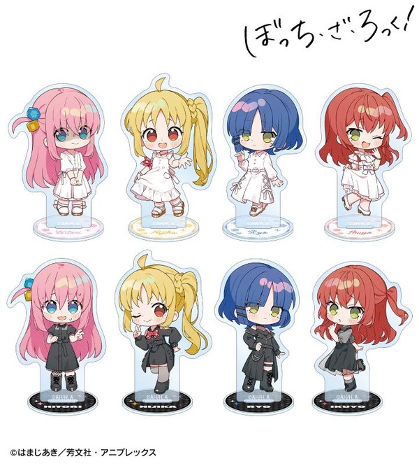 上倉エクさんイラスト 白いワンピースver.&黒いワンピースver. トレーディングアクリルスタンド