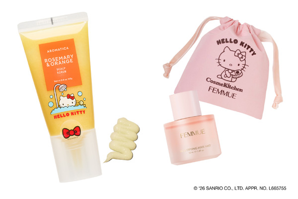 ＜HELLO KITTY＞ローズマリー＆オレンジスカルプ スクラブ　【AROMATICA】　2,310円(税込)