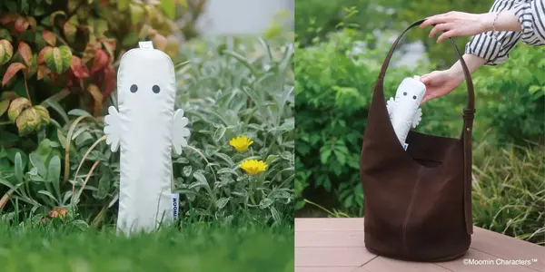 晴雨兼用折りたたみ傘　ニョロニョロ/ホワイト