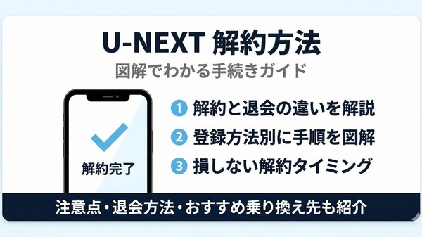 U-NEXT 解約