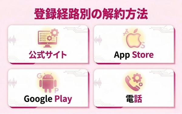 dアニメストア 登録経路別解約方法