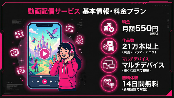 DMM TVの基本情報と料金プラン