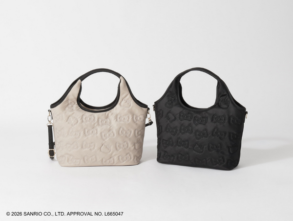 ハローキティ × grove「撥水キルトクリテトート」全2色