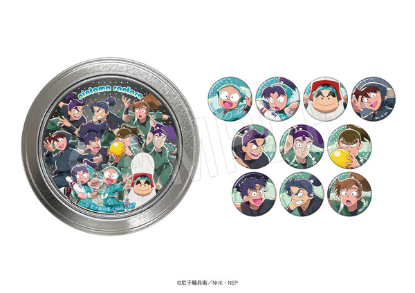 TVアニメ『忍たま乱太郎』× ROUND1「ミニ缶バッジ付き マグネット缶キャラメル　ROUND1コラボver.」