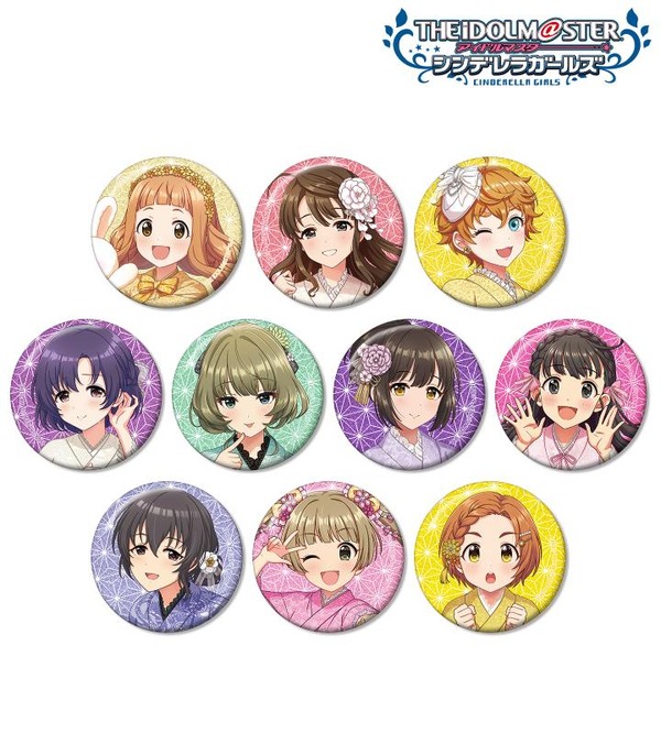 「描き下ろし レース着物ver. トレーディンググリッター缶バッジ」