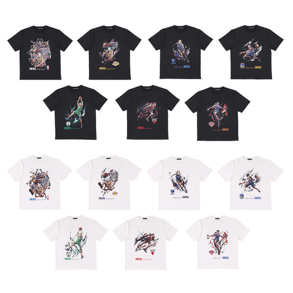 「ONE PIECE × NBA T-Shirts (全7柄 各2色)」