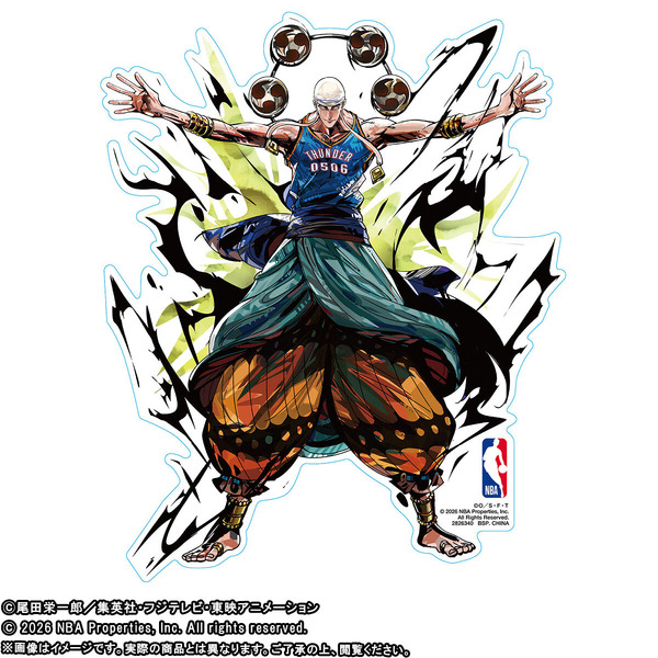 「ONE PIECE × NBA STICKER」
