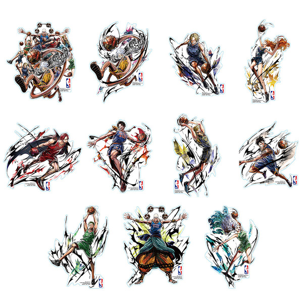 「ONE PIECE × NBA STICKER」