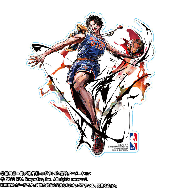 「ONE PIECE × NBA STICKER」