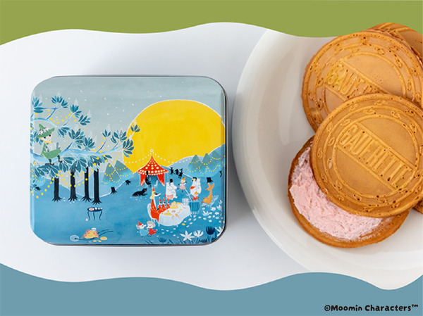 ゴーフレット缶（抹茶チョコクリーム/いちごチョコクリーム）