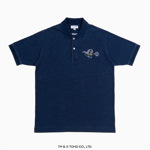 ゴジラ ポロシャツ　24,200円（税込）ネイビー（インディゴブルー）LACOSTE 新宿店 限定