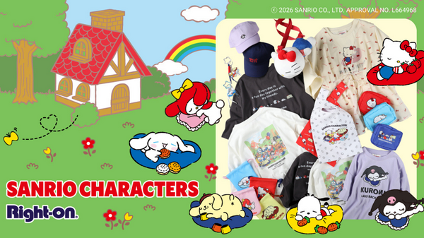 サンリオキャラクターズと「Right-on（ライトオン）」がコラボレーション