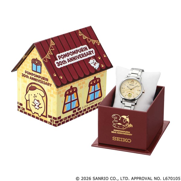 ポムポムプリン 30周年記念 セイコー コラボレーションウオッチ