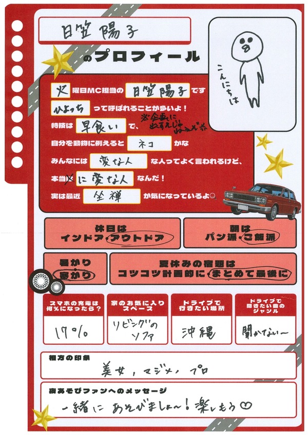 ＜プロフィール帳＞日笠陽子さん