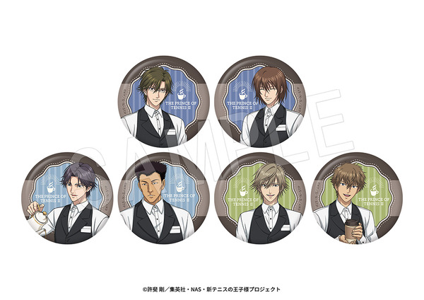 トレーディングマット缶バッジ　Cafe Staff ver.（全6種）