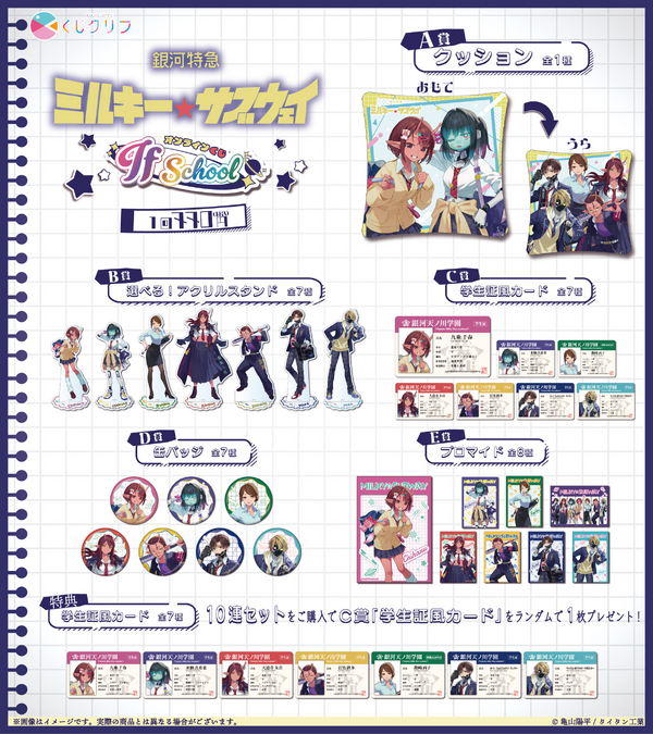 アニメ『銀河特急 ミルキー⭐︎サブウェイ』オンラインくじ