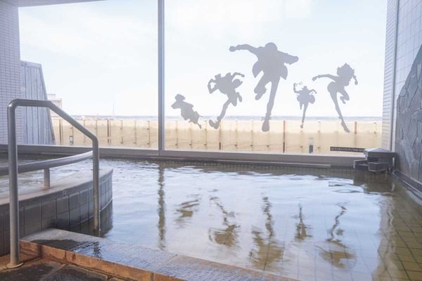 浴室ガラス面装飾