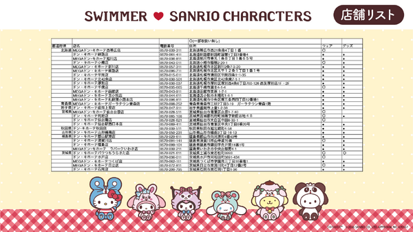 「SWIMMER」×サンリオコラボ