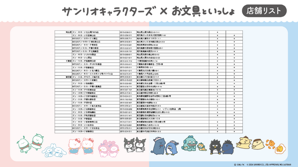 「お文具といっしょ」×サンリオコラボ