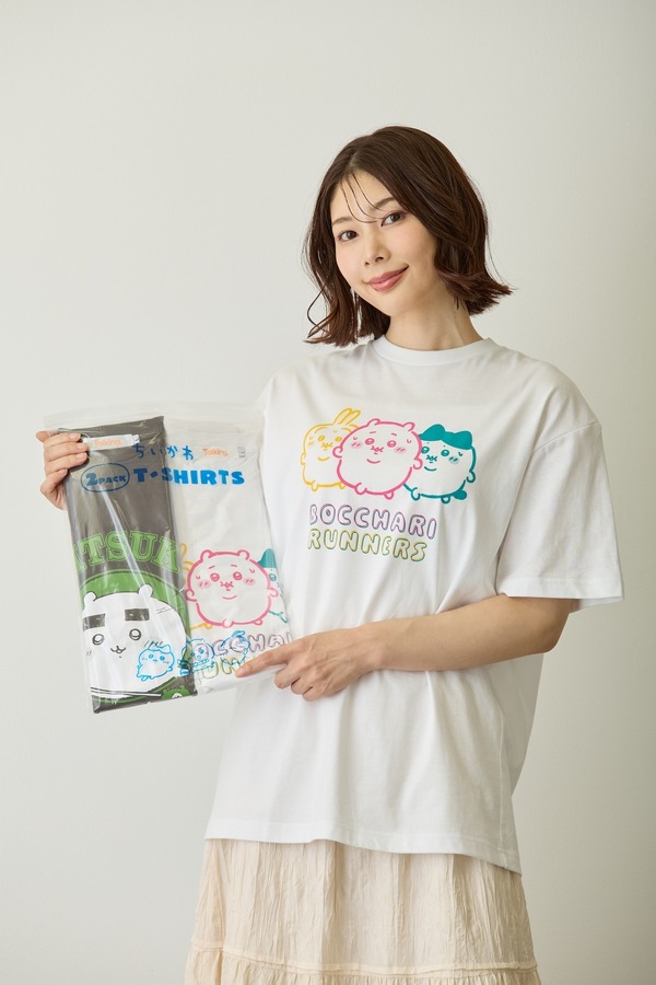 「ちいかわ」パックTシャツ　味付けのり/ぼっちゃりランナーズ