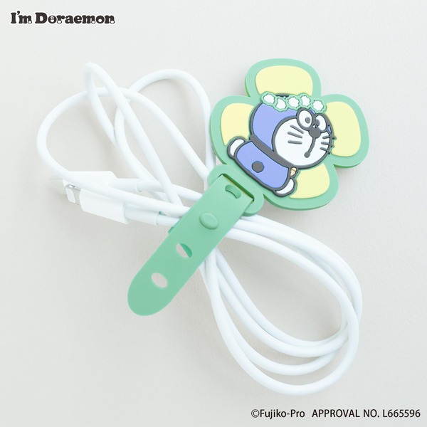 I'm Doraemonシリーズ「コードホルダー2個セット」使用イメージ