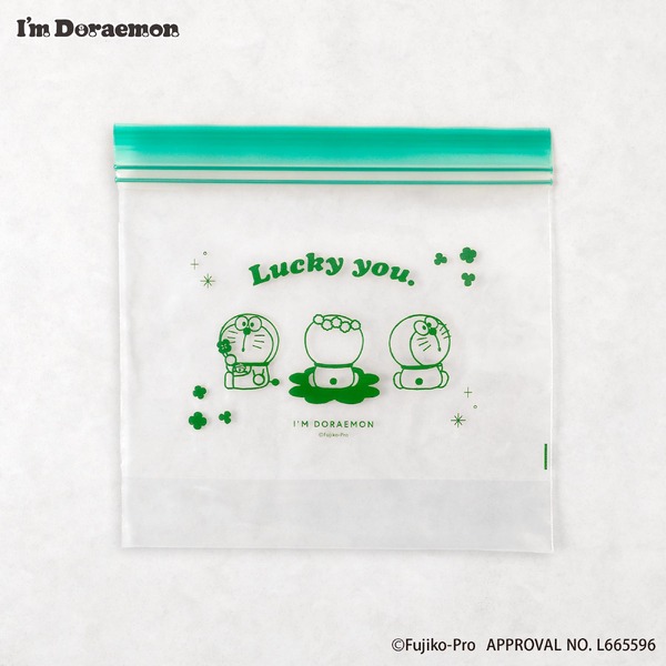 I'm Doraemonシリーズ「ジッパーバッグセット（S･L 各10枚入り）」