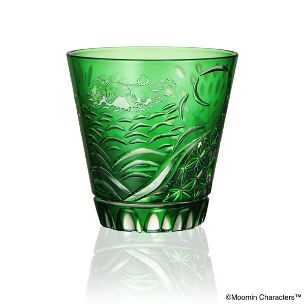 MOOMIN 江戸切子グラス（スナフキンとヨクサル）