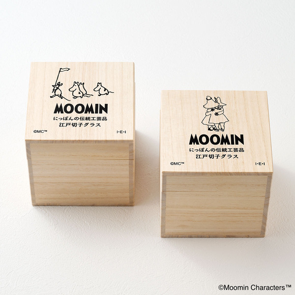 MOOMIN 江戸切子グラス（桐箱）