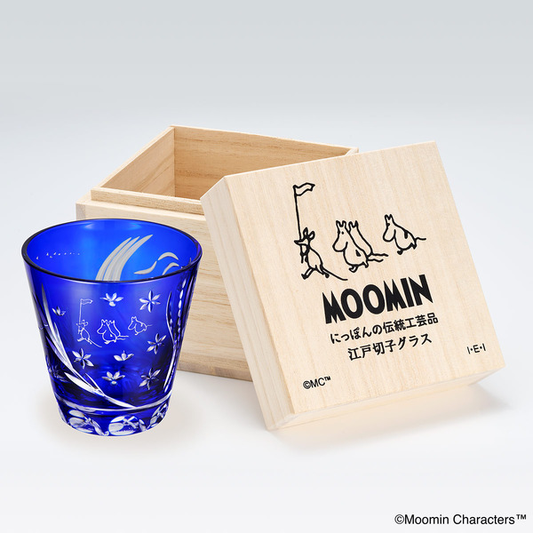 MOOMIN 江戸切子グラス（ムーミントロールとニョロニョロ）