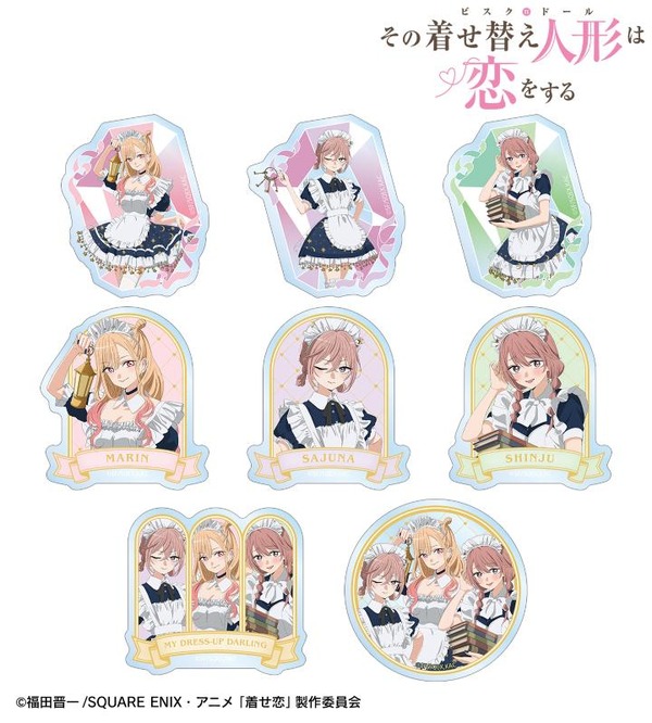 描き下ろし 星空メイドver. トレーディングクリアダイカットステッカー