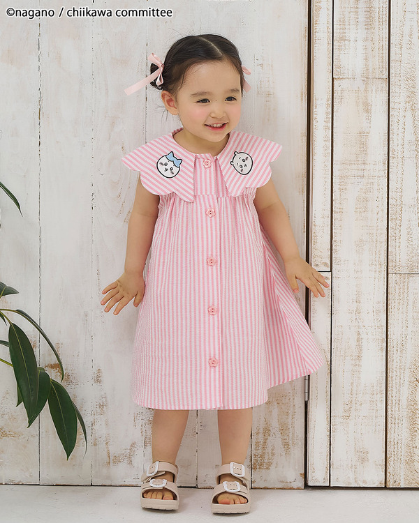 【リンク】【アニメちいかわ】襟付きワンピース