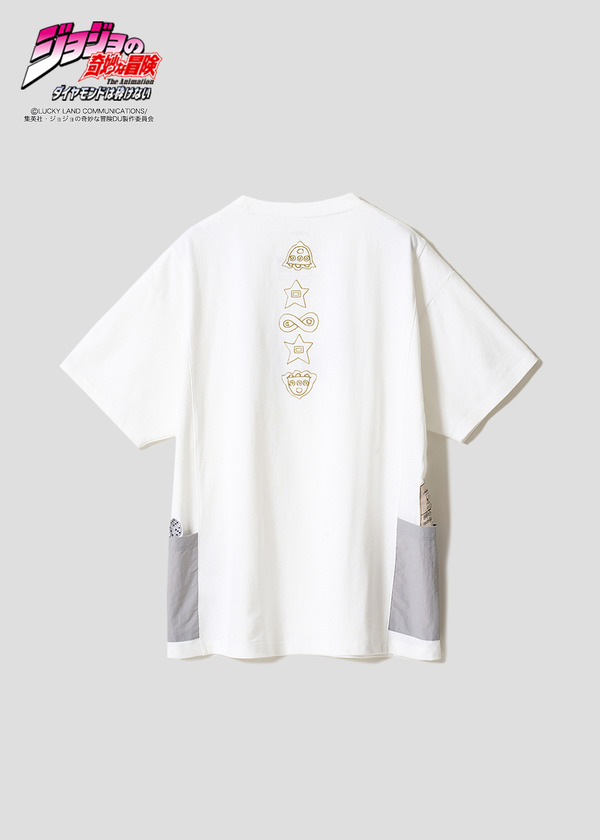 『ジョジョの奇妙な冒険』×グラニフ　「ゲーム｜サイドポケットビッグシルエットTシャツ」背面