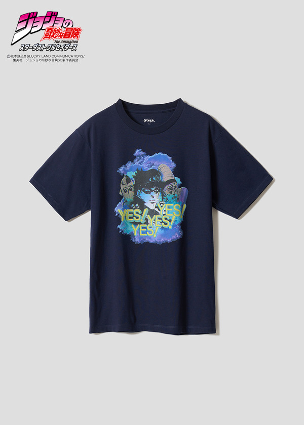 『ジョジョの奇妙な冒険』×グラニフ　「YES！YES！YES！YES！｜Tシャツ」