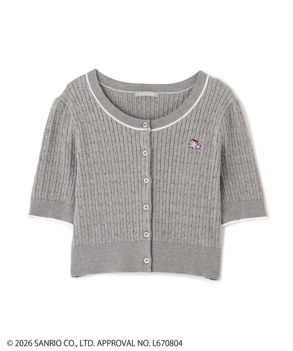 タイニーチャムミニケーブルカーデトップス