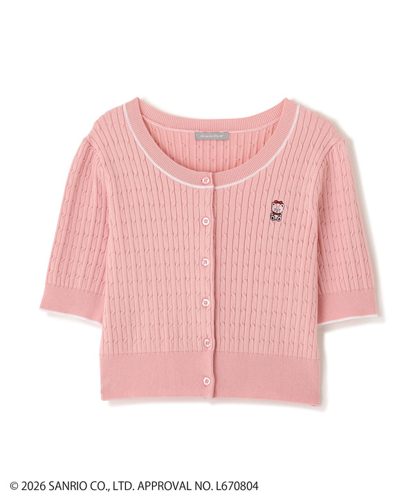 タイニーチャムミニケーブルカーデトップス