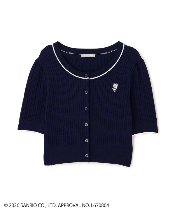 タイニーチャムミニケーブルカーデトップス