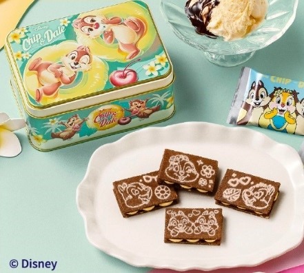 Disney SWEETS COLLECTION by 東京ばな奈「チップ＆デール/バニラチョコレートサンドスペシャル缶」