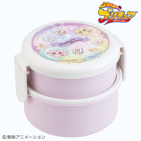 丸型ランチボックス2段 (フォーク付)