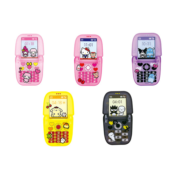 サンリオキャラクターズ　ぱかぱかガラケー風キーホルダー