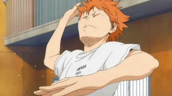 日向と影山の「打つ」の進化を振り返る映像展示