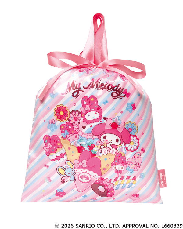 サンリオキャラクターズ　Fancy Snacks & Sweet 巾着バッグ