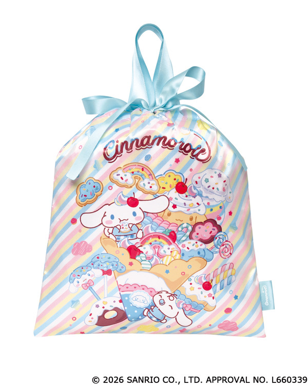 サンリオキャラクターズ　Fancy Snacks & Sweet 巾着バッグ