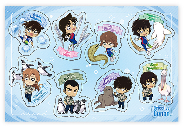 「名探偵コナン　風駆ける天空都市」サンシャイン水族館限定グッズ「シール」