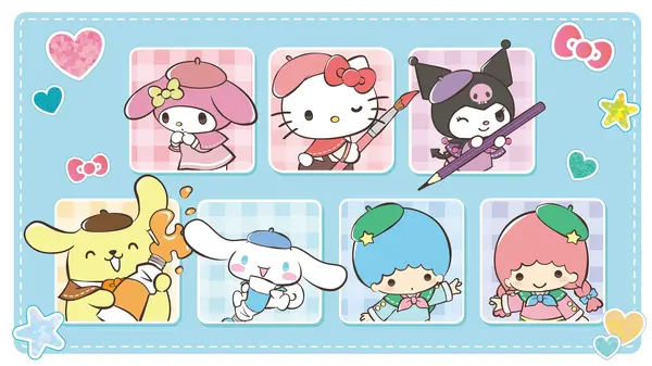 サンリオキャラクターズが織りなす、アートフルな世界観をお楽しみください。