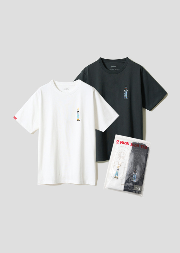 『ドラゴンボールZ』×グラニフ　「人造人間17号 ＆ 18号｜2パックアイコンTシャツ」