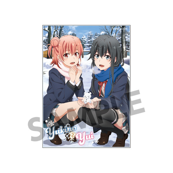 「やはり俺の青春ラブコメはまちがっている。シリーズ トレーディングアクリルカード vol.3」雪乃＆結衣 2019 winter 完 ver.