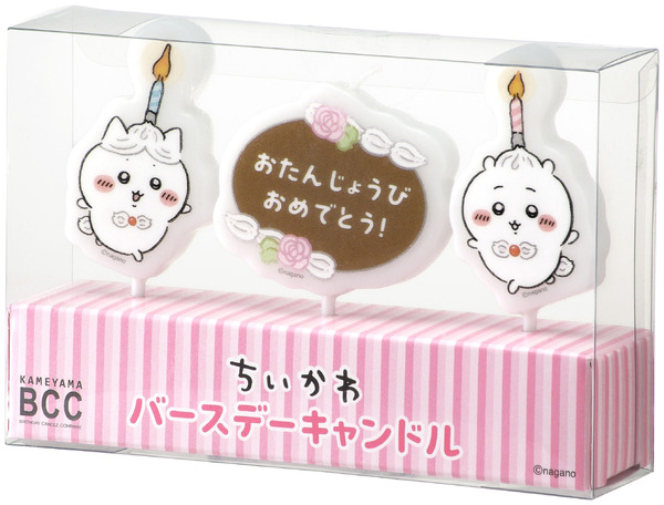 ちいかわ　バースデーキャンドル、ちいかわ　おめでとうキャンドル