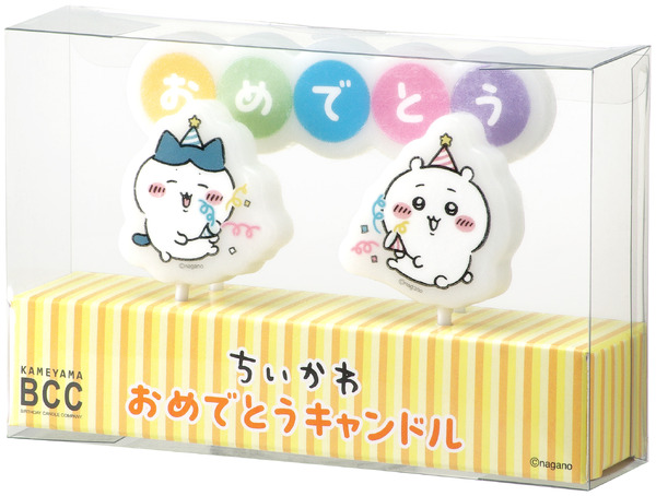 ちいかわ　バースデーキャンドル、ちいかわ　おめでとうキャンドル