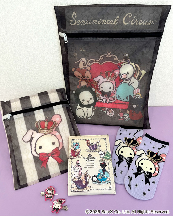 洗濯ネット 2P、折り畳みミラー、アンクルソックス、アクリル前髪クリップ／各390円（税込429円）