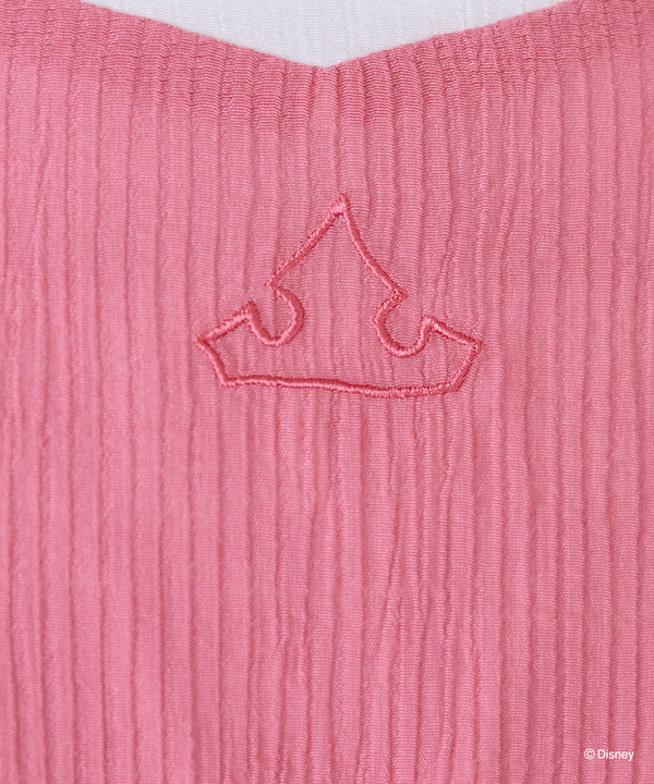 Areeam Disney Collection「Disney Princess」ティアードワンピース　部分アップ